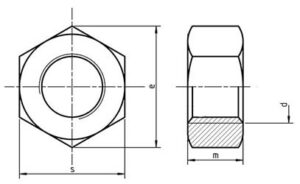 DIN 934 Hex Nuts - Hexagon Nuts DIN 934 - Metric Hex Nuts